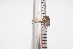 Vintage Sterling Silver 925 Marcasite Ring Size 8.75