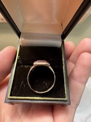 Vtg Antique Carnelian Woman’s Face Intaglio Signet Gold Tone Ring Sz 7