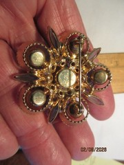 Vintage Juliana D&E Brooch Pin – Blue RARE COLOR