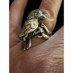 Vintage Mexico Sterling Silver 925 Bird Ring Sz 8.25
