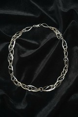 Vintage 925 Sterling Silver and Yellow Gold Vermeil Open-Link Necklace