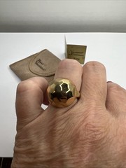 VTG VENDOME Faceted Dome Cocktail Ring Adjustable 5.5-7 NWT Dead Stock ETERNUM