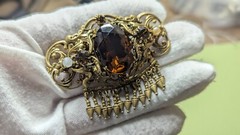 rare vintage brooch made in uSSR Czech broch