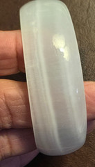 ANTIQUE BANGLE BRACELET LUCITE ? IVORY ? BAKELITE ? ART DECO