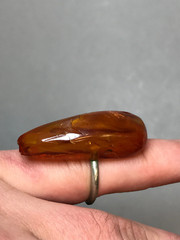 Natural OLD Antique BUTTERSCOTCH Baltic Amber Stone Ring 5,7 gr