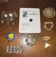 Lot of 8 Variety Brooches/Pins