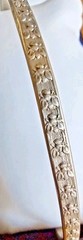 RARE Vintage Bee Bumblebee Insect Solid 800 Silver Thin Bangle Bracelet Estate