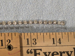 VINTAGE RHINESTONE NECKLACE & DANGLE SCREW ON EARRINGS SET RETRO GLAMOROUS