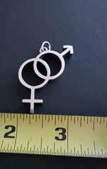 Vintage James Avery Mars Venus Male Female Pendant Zodiac Astrology RARE RETIRED