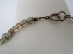 Langani Necklace Glass Beads 5 Rhg 115.4 G / 39-43 Cm