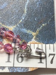 Vintage Vendome Faceted Pink AB & Rhinestone Multi Strand Necklace