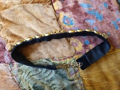 Antique Victorian Fancy Gold-Filled Amethyst Velvet Choker Necklace or Bracelet