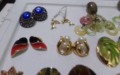 VINTAGE ESTATE FIND PIERCED EARRINGS LOT OF 14 PAIRS 70’S 80’S LOT #11