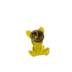 Vintage Yellow Metal Easter Bunny Rabbit Pin/Brooch 0.97″ x 0.68″