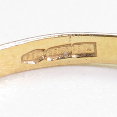 Antique Art Deco 1920’s Enamel Snake 18K Yellow Gold Ring Size 9-10 UK-R1/2-T1/2