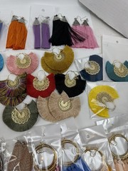 Huge Modern Costume Jewelry Lot 90+ Pieces Earrings Bracelets Eyeglass Chains Et