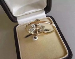 Art Deco Style Round Cut Lab Created Diamond 14k Yellow Gold FN Anniversary Ring