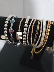 mixed metal materials bracelet lot 20