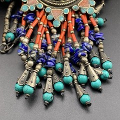 Unique Stunning Star Shape Amazing Multicolour Pendant Beautiful Beaded Necklace