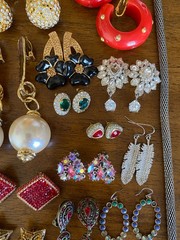 Jewelry Repair Lot 50+ Very Nice Many Signed Missing Rhinestones Resell Harvest