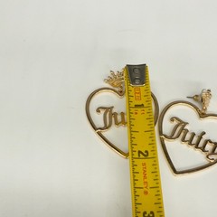 Vintage Juicy Couture Earrings Heart Hoops Crowns Y2k Retro
