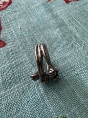 VTG Sterling Silver 925 Abstract Modernist Ring 6.5-6.75