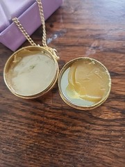 Vintage Revlon Intimates Perfume Necklace Ladybug Pendant Gold Tone Chain Link