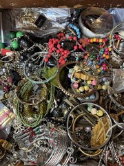 Jewelry Craft Lot Most Wearable Assorted Vintage To Now Small Flat Rate Box