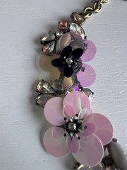 BaubleBar Statement Bib Collar Wildflower Necklace Sequins Jcrew Style H4