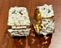 8 Vintage Now Gold Tone White Paint Necklaces Monet Vendome Roget Napier Earring