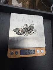 Vintage Sterling Religious Charm Bracelet