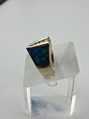 Atasay Kuyumculuk Turkish Sterling Silver Lab Fire Opal CZ Ring Size 7.25