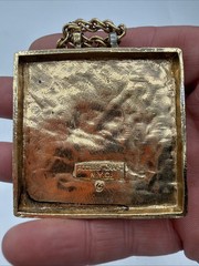Vintage Accessocraft NY Etruscan Revival Lion Medallion Pendant Necklace