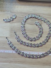 Camrose & Kross JBK J Kennedy Multi-Color Necklace Bracelet Extender Set Box COA