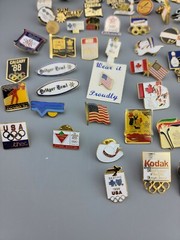 Vintage Tack Tac Hat Pin Lot mix calgary 88 -sports – bowling- advertising
