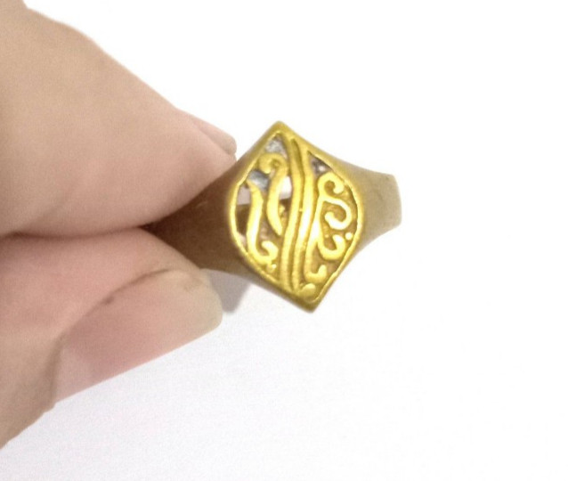 Vintage Ancient Bronze Antique Ring Rare Style Roman Old bronze Ring Extremely