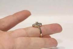 Art Deco Style Lab Created Diamond Filigree Floral 14K White Gold FN Gift Ring