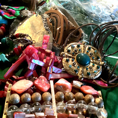 1/2LB Jewelry TREASURE Estate Lot with a Boho, Beach, Gypsy Theme ALL WEARABLE