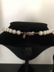 Faux Pearl 18” Necklace Glass Vintage Revlon Classic Elegant