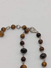 Vintage H.D.N.Y. Necklace TIGER EYE 19″