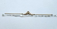 Hess-Appel NY Jolle 1940s Necklace Yellow Gold Plated Rhinestone Choker 15.25″