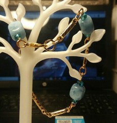 MaryBee Jewelry: 7 3/4″ Gold Tone Bracelet 01-01-2021 (A)