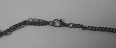 Vintage Pendant Necklace Antique Silver Tone Statement Metal Tassel 28 in