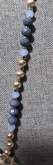 Carol Dauplaise Combination Of Materials. Goldtone Faux Suede With Teardrop…