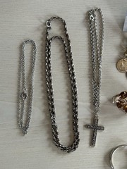 Vintage Jewelry Mixed Lot Earrings Necklaces Keychain Pin Gold Tone Silver AS IS