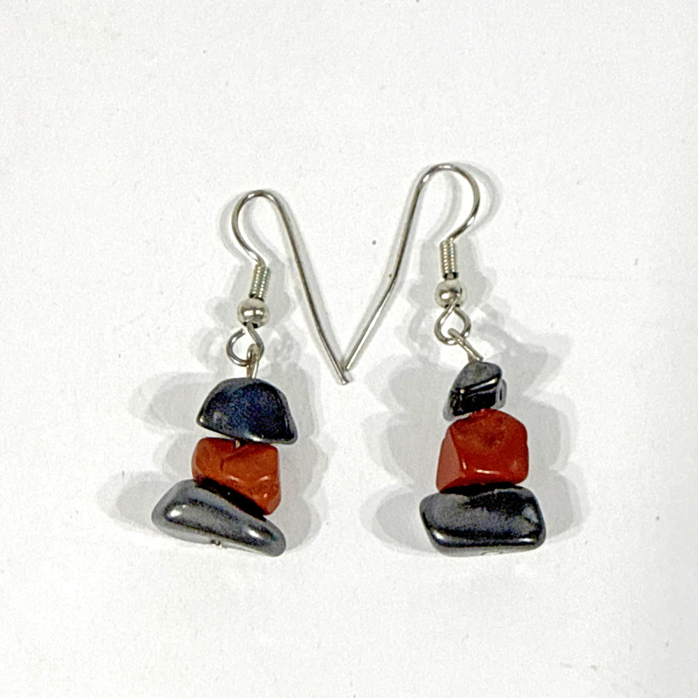 Multicolor Natural Stone Dangle Drop Earrings
