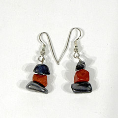 Multicolor Natural Stone Dangle Drop Earrings
