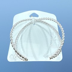 NWT Clair’s Silver Tone ROPE Style FASHION CUFF BRACELET One Size Fits All