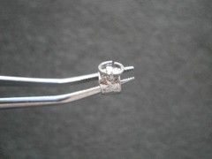 Small Sports Whistle Vintage Shiny Sterling Silver Bracelet Charm Pendant 1.5g
