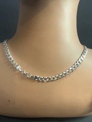 Sterling Silver Curb Link Chain 21” 6mm 26.4gr